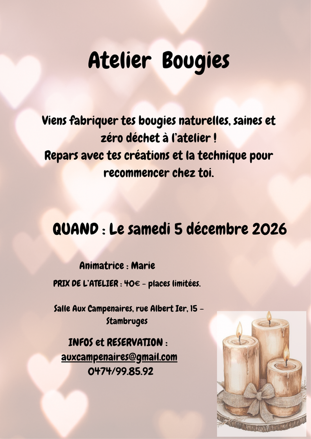 Atelier Bougies - 05/12/2026