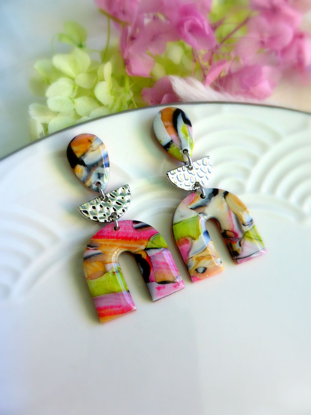 Boucles d&#039;oreilles U - Escale Fruitée 