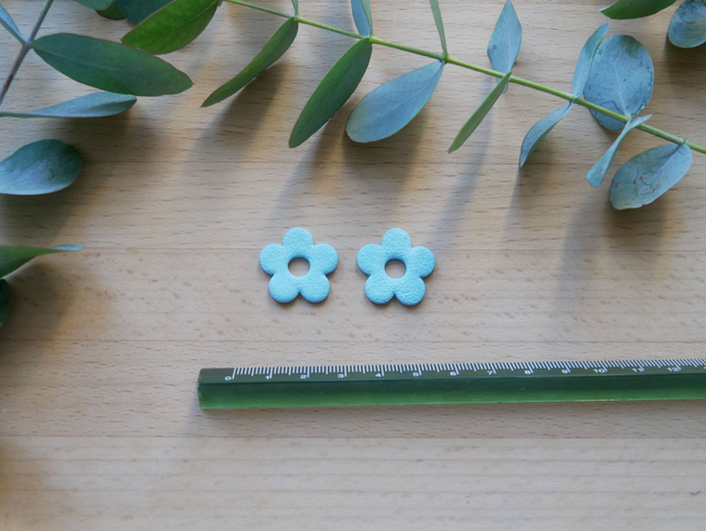 Bloom 5 pétales bleu mousse