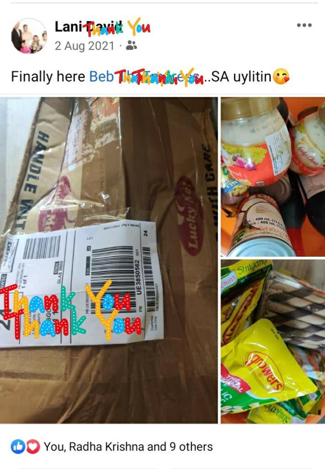 From customer: Lani D (Glasgow Scotland)