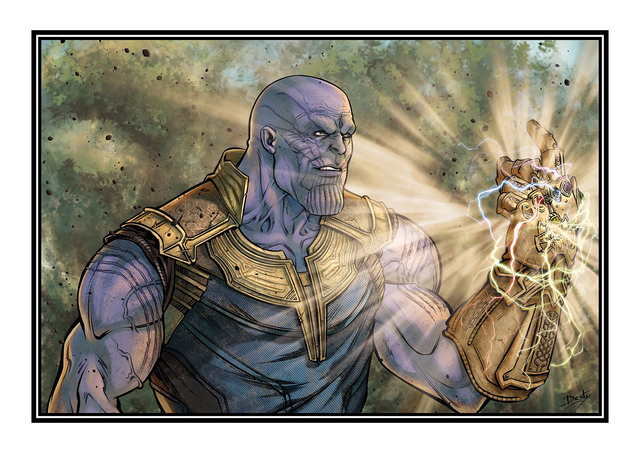 Affichette Thanos : Infinity War