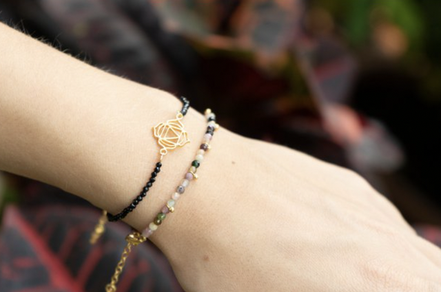 BRACELET CHAKRA RACINE - ARGENT