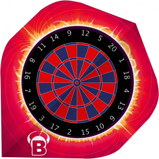 BULL'S 6 Pack Motex Flights FLAMING DARTBOARD | A-Std 4022847822078
