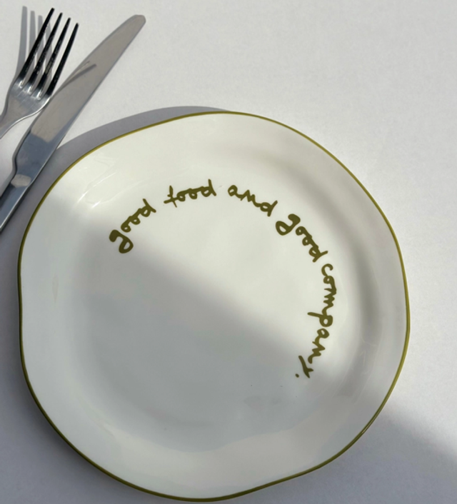 Good Food And Good Company - Statement Plate 