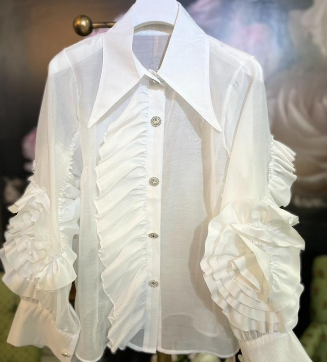 Bluse „White Rose“