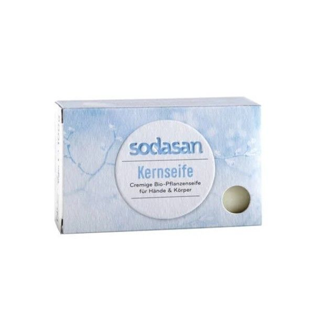 Sodasan Kernseife pflanzlich, 100g Packung
