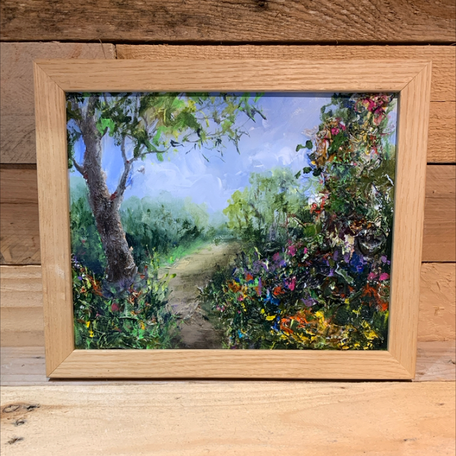 Country Lane Original Acrylic Painting 