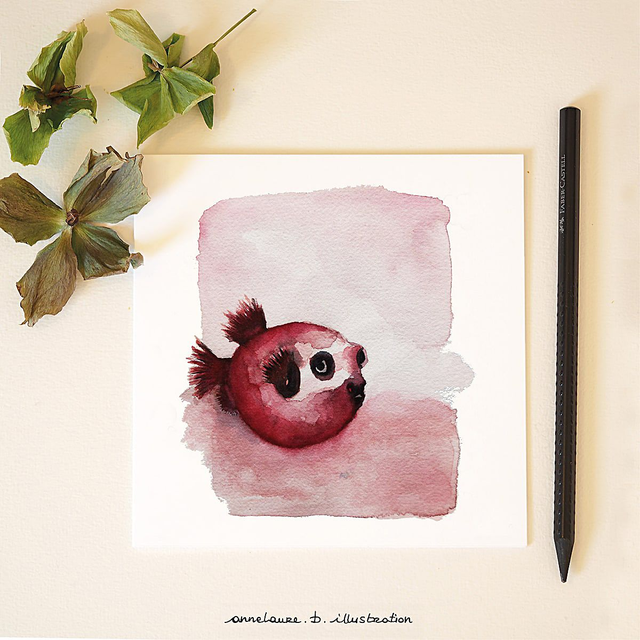 Carte &quot;Poisson bulle&quot;