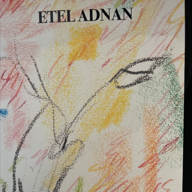 Shifting The Silence Etel Adnan