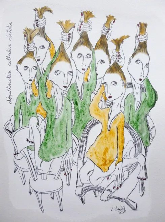 Désattraction collective réaliste