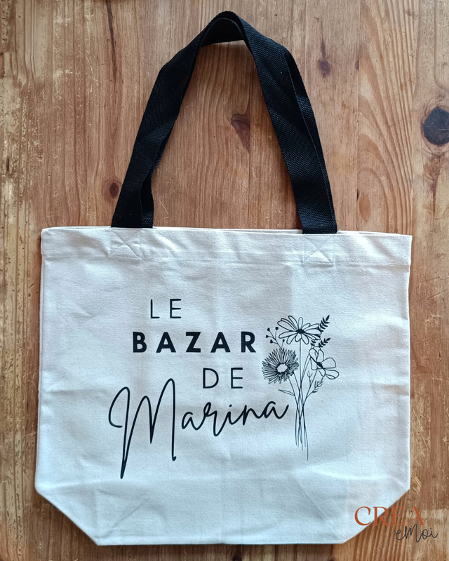 Tote Bag - &quot;Le bazar de ...&quot;