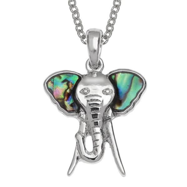 Abalone (Paua) Shell ElephantHead Necklace