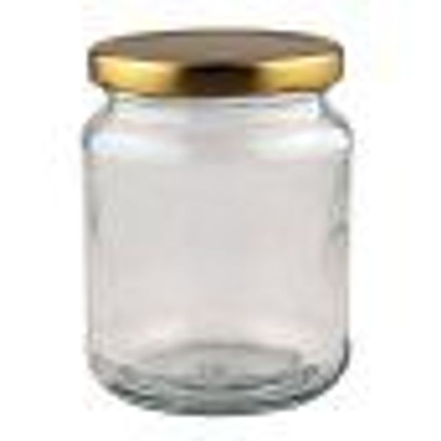 Honey Jars - 1/2 lb or 8oz Round - box of 96 inc. lids