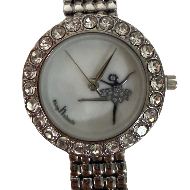 Ballerina silver coloured watch 