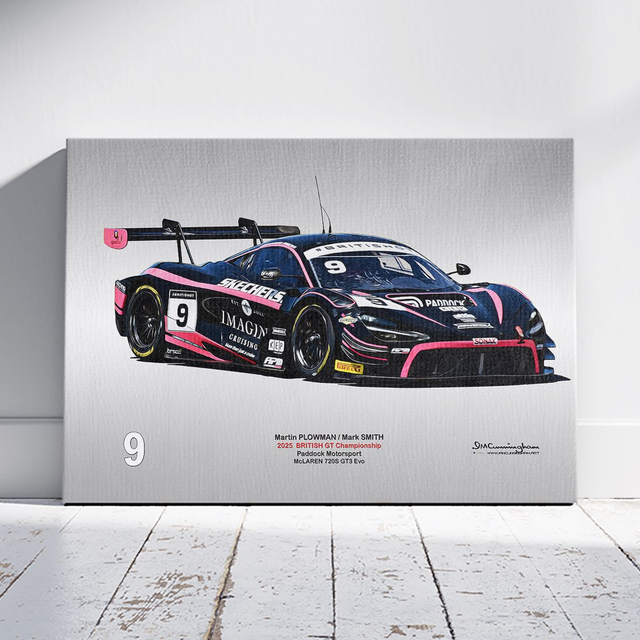 C251210 McLaren 720S GT3 Evo British GT 25 Paddock Motorsport #9