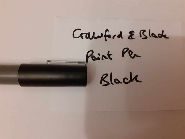 Zelebs in shed CHOOSE YOUR MARKER Crawford &amp; Black Paint Pen BLACK