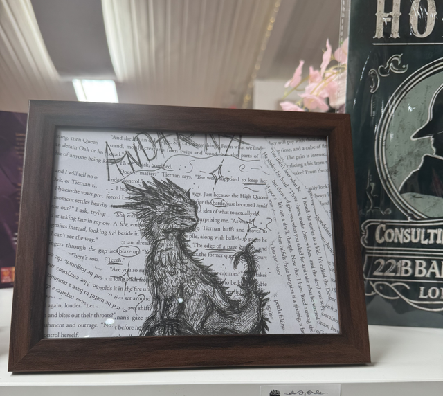 Hand drawn framed art 