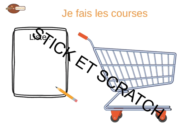 Jeu de la liste de course