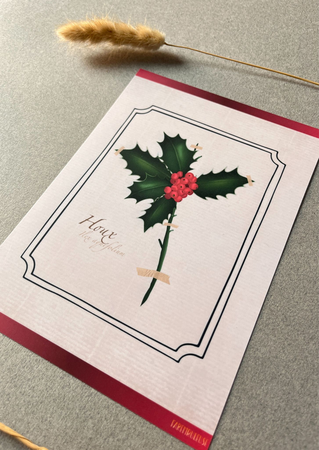 Affiche 12. Le Houx (décembre)