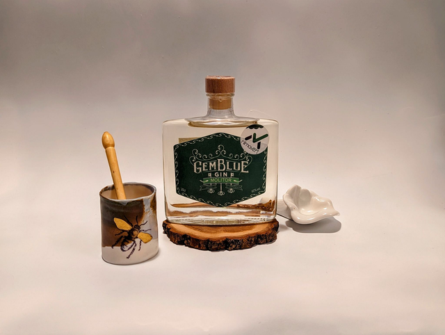  Bouteille de Gin Gemblue Molitor - 20cl