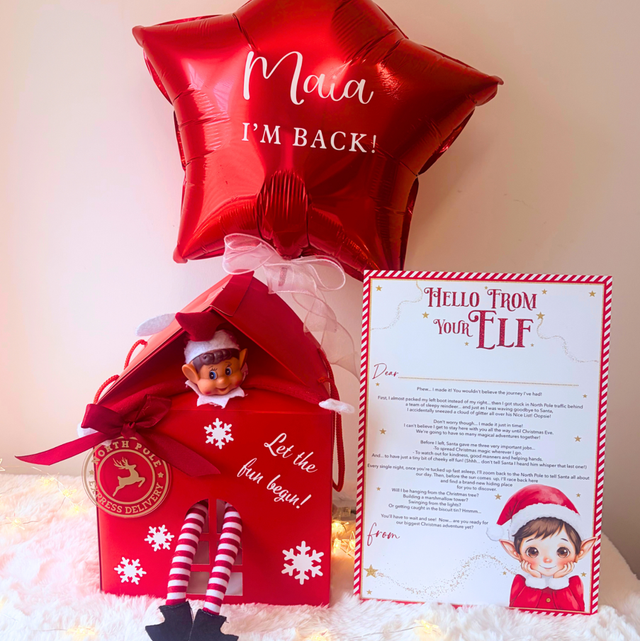 Personalised Elf Arrival House - £5 Deposit