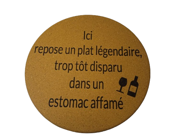 Dessous de Plat en Liège Personnalisé – Élégance Naturelle pour Votre Table