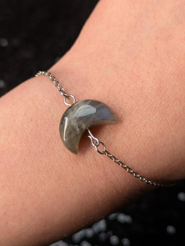 Bracelet labradorite lune