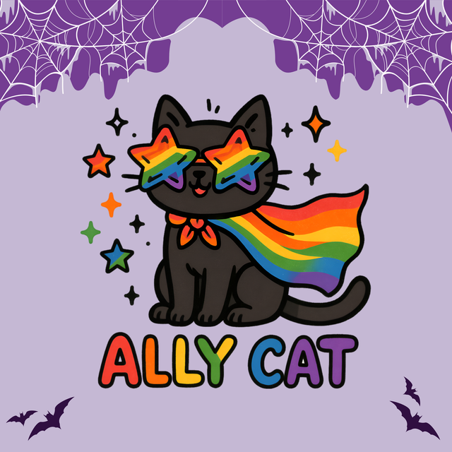 Ally Cat | Keyring, Pin or Phone Grip | 212