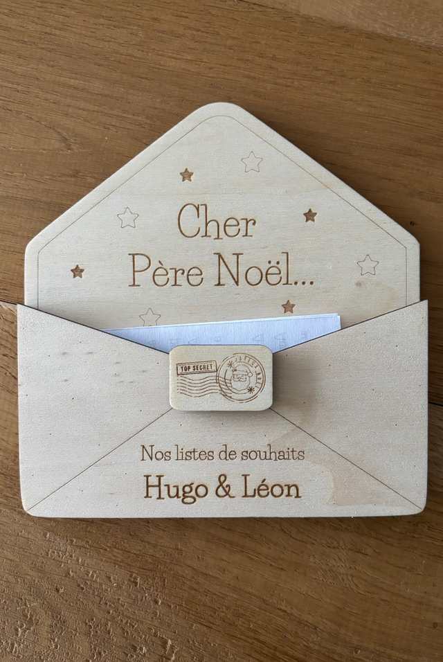 Enveloppe en bois - Personnalisable