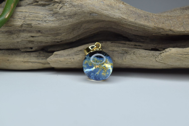 PENDENTIF VOIE LACTÉE MONTURE OR (PVL3)