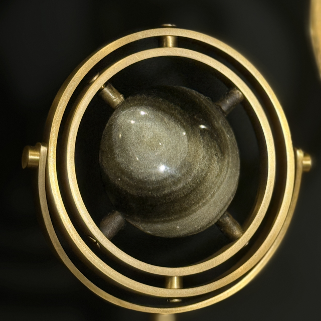 Disque d’Obsidienne Dorée – Mexique