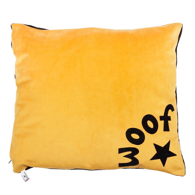 Creature Clothes Big Woof Dog Bed - Mustard Velvet