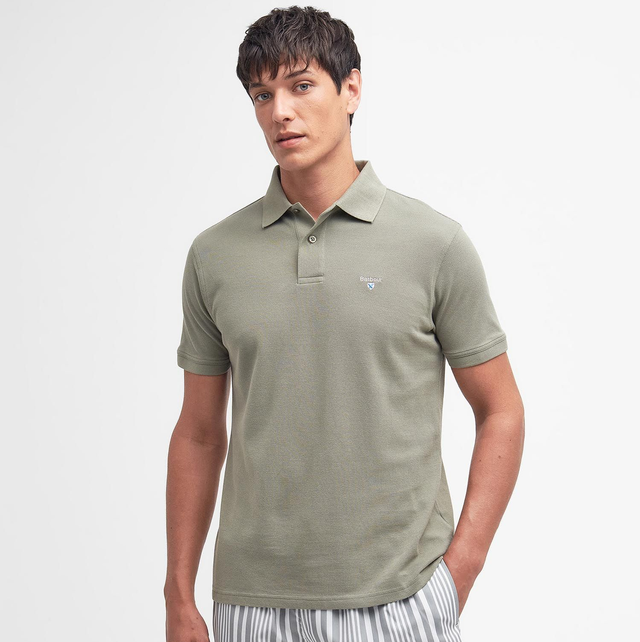 Barbour Sports Polo Shirt Dusty Green