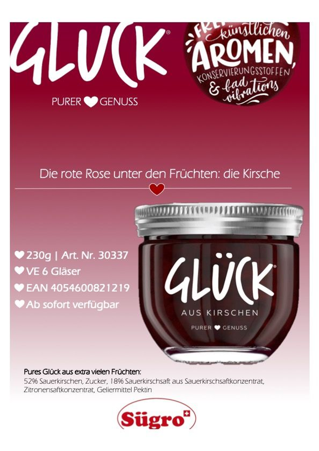 Glücksmarmelade Kirschen inklusive Glückscoaching per Video