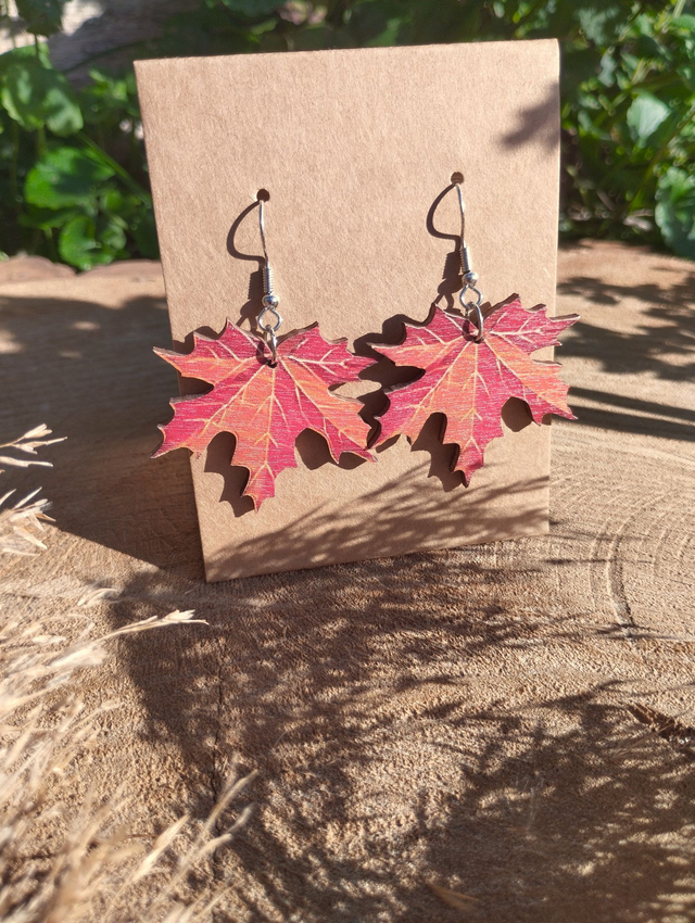 Boucles d'oreilles Erable