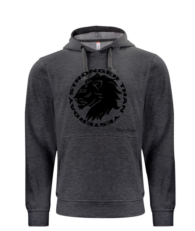 Stronger than yesterday -huppari, tumma