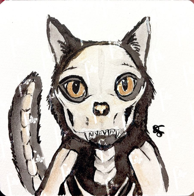 Inktober 28 - Squelettique