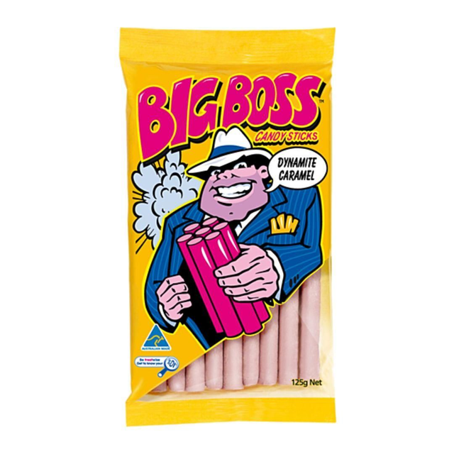 Big Boss Caramel Sticks 125g