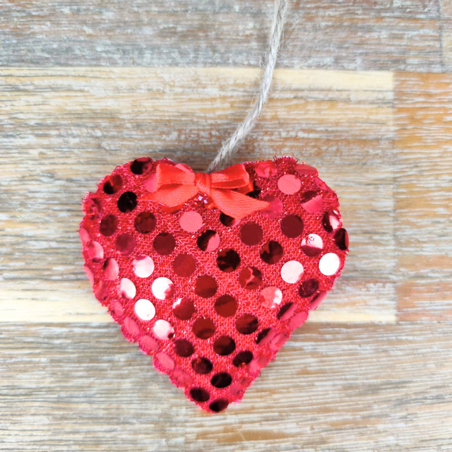 Suspension Cœur &quot;Rouge Strass&quot;