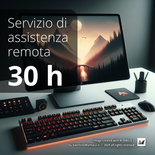 Servizio di assistenza remota - pacchetto da 30 ore