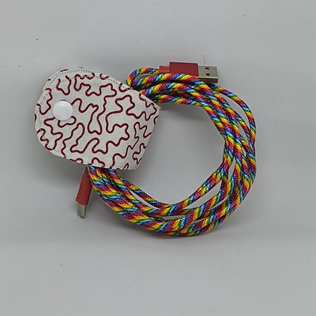 range câble rouge blanc taille L