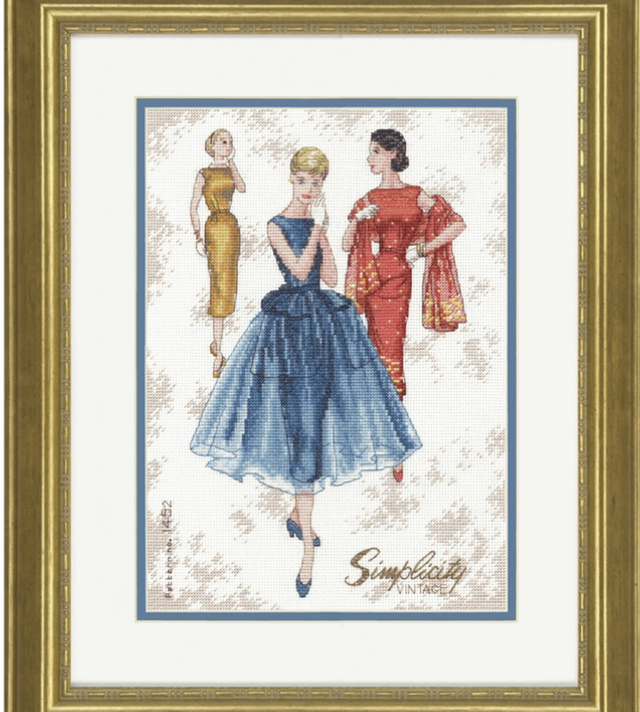 Counted Cross Stitch Kit. simplicity Vintage by Dimensions