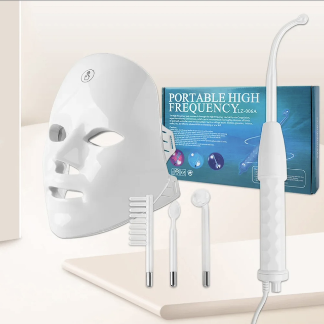 Mascara led + alta frequência portátil 