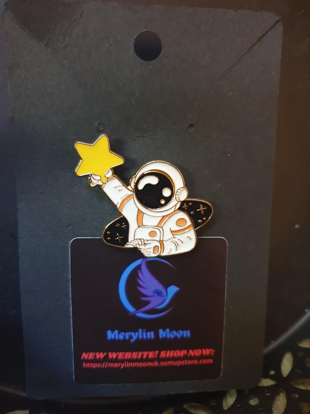 Spaceman with Star Pin Badge 
