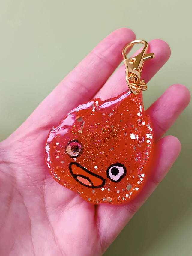 Llavero Shaker Calcifer Rojo Pasión