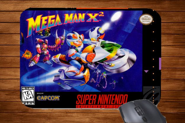Snes Super Nintendo Mega Man X2 Printed Mouse Mat