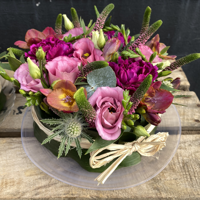 Flower Cake Arrangement - Mixed Colours