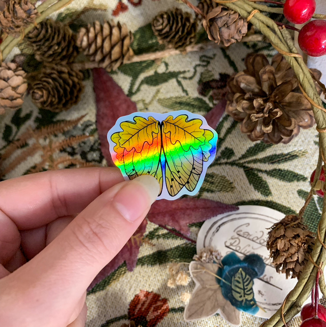 Sticker Holographique - Fée Papillon