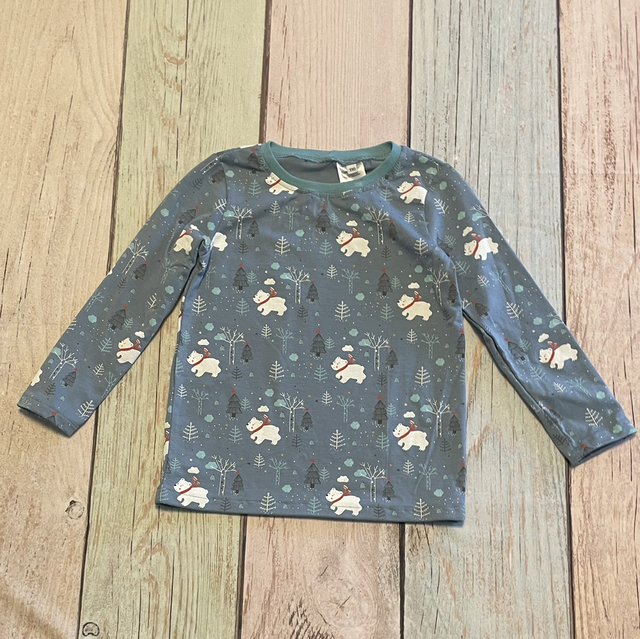 Langarmshirt, Größe 110, Eisbären