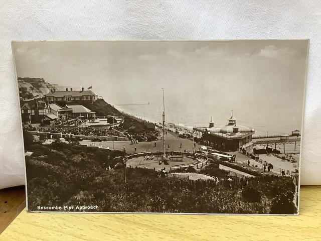 Boscombe Pier Approach, Boscombe, Dorset, Posted unbranded vintage  postcard.  Our Ref No. R680 £2.50